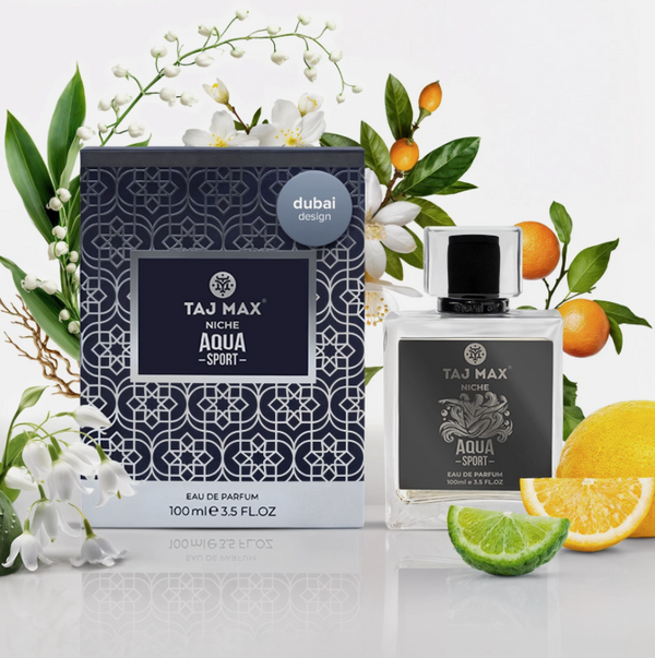 Aqua Sport by Taj Max Niche Eau De Parfum 100 ml 3.5oz Long Lasting Unisex Spray