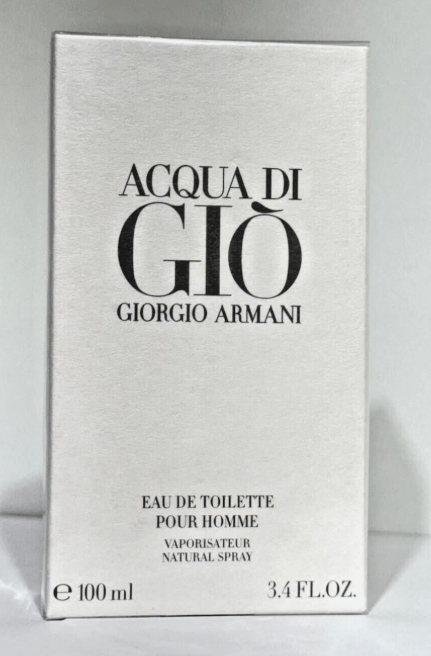 Giorgio Armani Acqua Di Gio Pour Homme Eau De Toilette 3.4oz 100ml Men's Spray