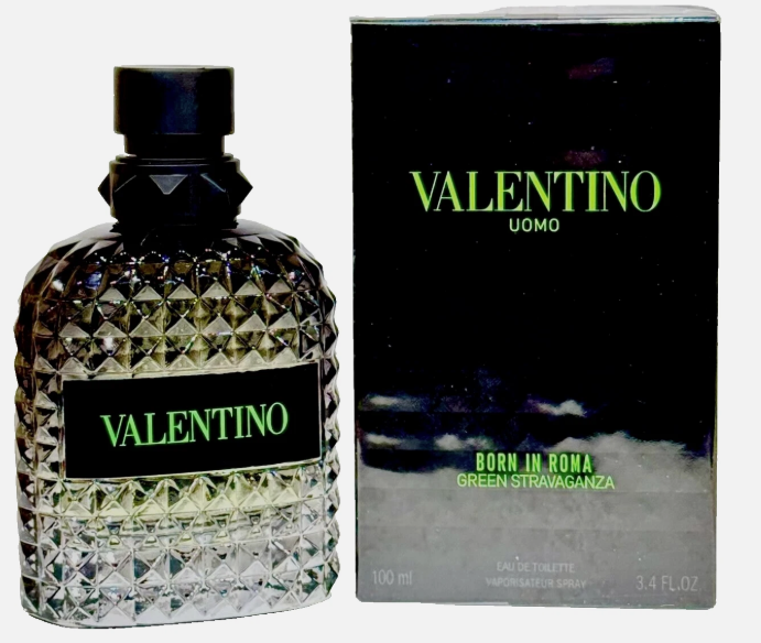 Valentino Uomo Born In Roma Green Stravaganza 3.4oz 100ml EDT Men's Spray