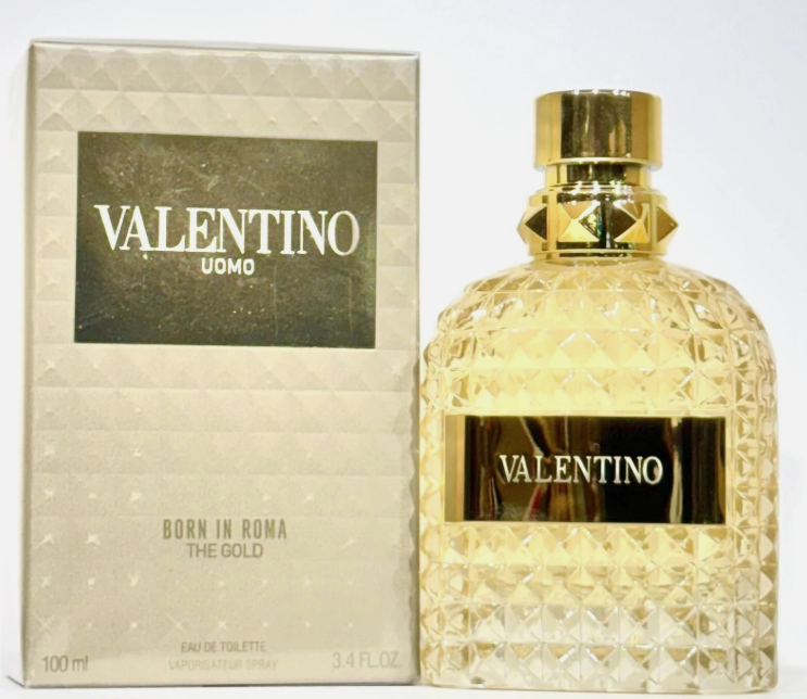 Valentino Uomo Born In Roma The Gold 3.4 oz 100ml Eau De Toilette Men's Spray