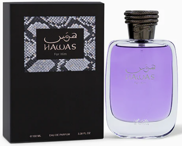 Rasasi Hawas for Him Eau De Parfum 3.38 oz 100 ml Men's Spray
