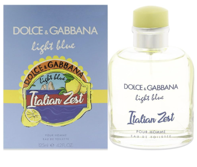 Dolce&Gabbana Light Blue Italian Zest Pour Homme Eau De Toilette 4.2 oz 125 ml Men's Spray