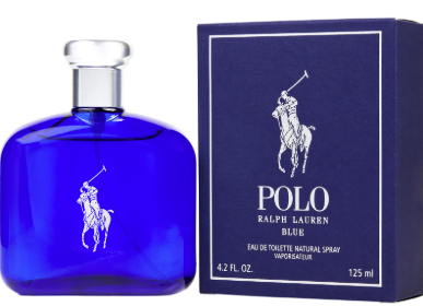 Ralph Lauren Polo Blue Eau De Toilette 4.2 oz 125 ml Men's Spray