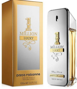 Paco Rabanne 1 Million Lucky Eau De Toilette 3.4 oz 100 ml Men's Spray
