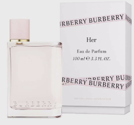 Burberry Her Eau De Parfum 3.3 oz 100 ml Women's Spray