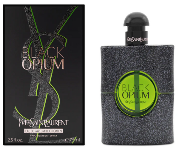 Yves Saint Laurent Black Opium Eau De Parfum Illicit Green 2.5 oz 75 ml Women's Spray