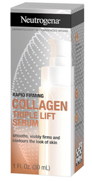 Neutrogena Rapid Firming Collagen Triple Lift Face Serum, Hydrating Serum with Collagen & AHP Amino Acid to visibly Firm & Smooth Skin, Lightweight, Mineral Oil- & Dye-Free, 1 fl. oz 30 ml