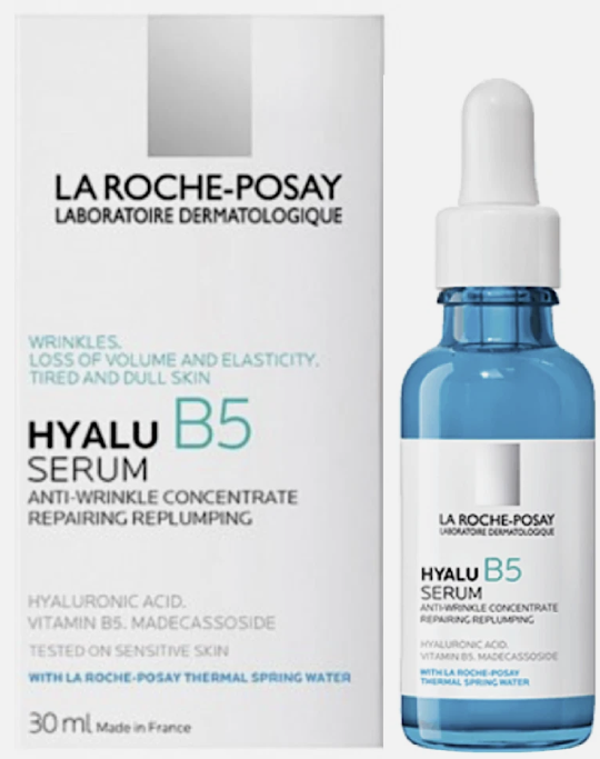 La Roche-Posay Hyalu B5 Pure Hyaluronic Acid Serum for Face, Vitamin B5 + Hyaluronic Acid + Madecassoside, Hydrating Serum Visibly Plumps Skin, Sensitive Skin Safe, Anti Aging, Oil-Free 1.0 oz 30 ml
