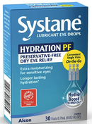 Alcon Hydration Preservative-Free Lubricant Eye Drops, Transparent, 0.7 ml 0.02oz 30 Count